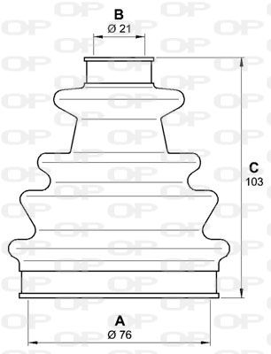 OPEN PARTS Paljekumisarja, vetoakseli SJK7006.00